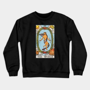 The World tarot card Crewneck Sweatshirt